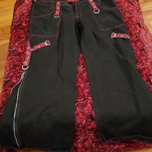 Tripp NYC plaid and black pants